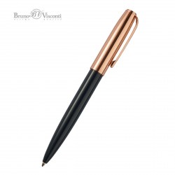 Ручка шариковая Bruno Visconti 20-0383/012 "NAPOLI" авт. синяя 1,0мм синий/зол. корпус, метал.футляр