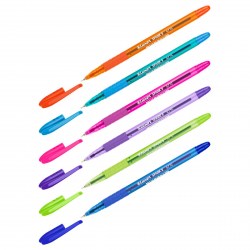 Ручка синяя Luxor 31070/12BX "Spark II" 0,7мм шариковая, грип 373701