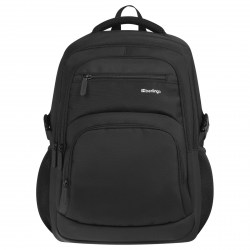 Рюкзак Berlingo RU-KX-20264 "Classic black" 43*30*17см, 3 отделения, 4 кармана, отдел. для ноутбука 