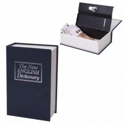 Сейф-книга BRAUBERG 291179 "Английский словарь", 54х115х180 мм, ключевой замок, темно-синий