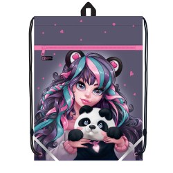 Сумка для обуви Феникс 65721 "Девушка с пандой" 1 отделение 36*48см