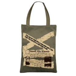 Сумка-шоппер BrunoVisconti 16-002-03/05 35х47см "Газетные хроники" хаки, с карманом