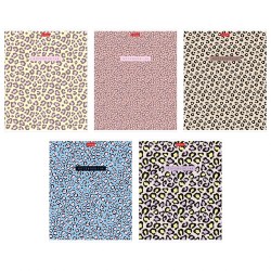 Тетрадь  48л. 405690 клетка "LEO-принт" с пластиковой обложкой /Хатбер/