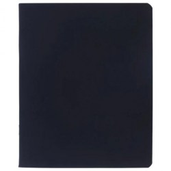 Тетрадь  96л Хатбер 405675 "Черный бархат" клетка, на скобе, черная