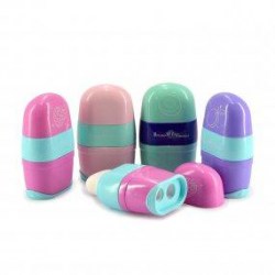 Точилка Bruno Visconti  35-0024 "Фруктики" с контейнером и ластиком ассорти